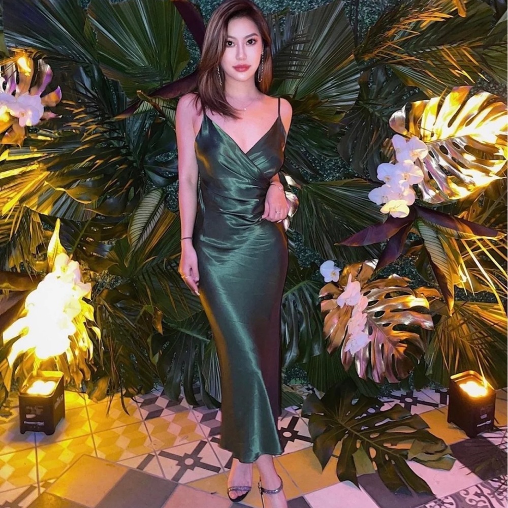Zara Draped Lingerie-Style Dress